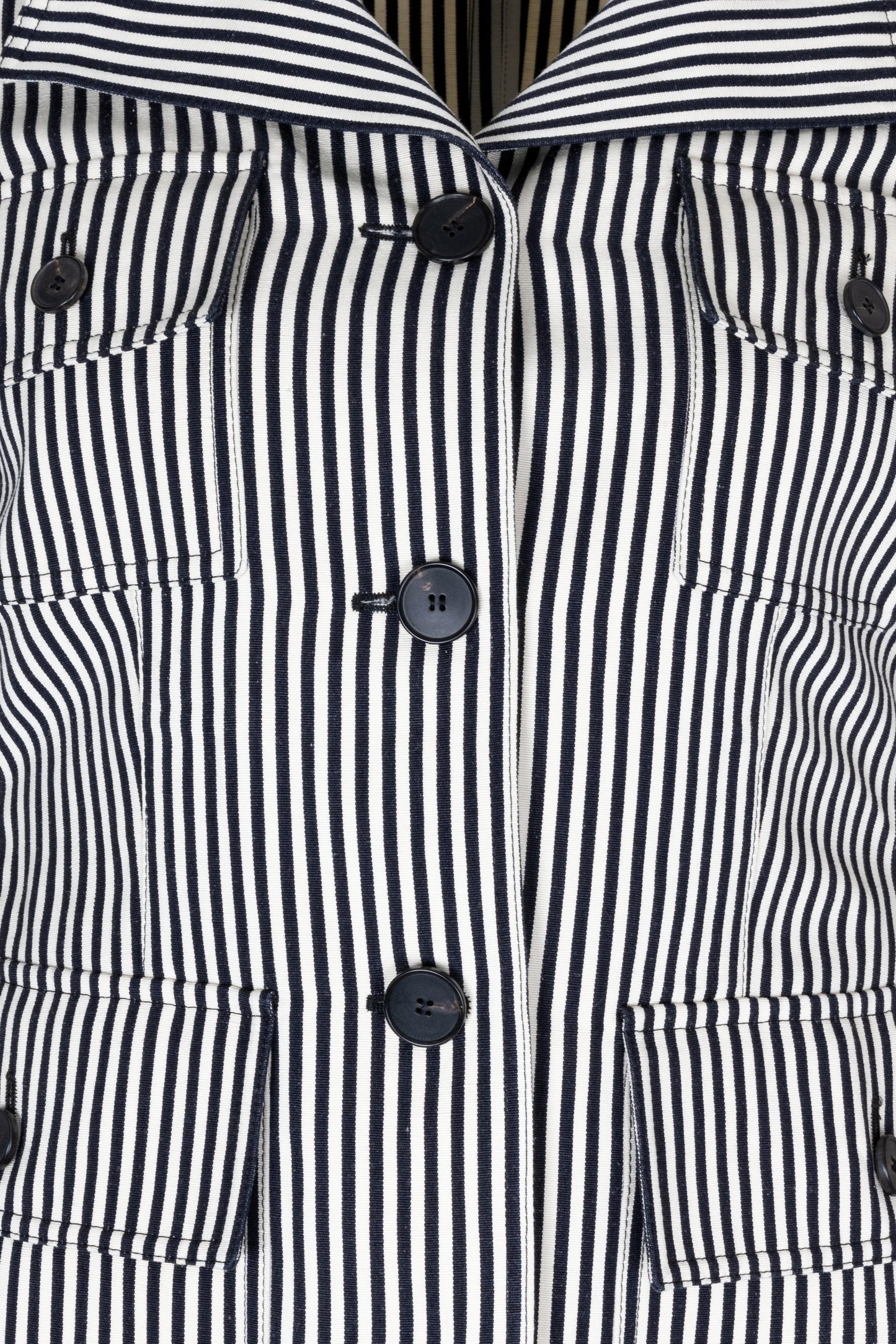CHRISTIAN DIOR Jacket Striped Black White