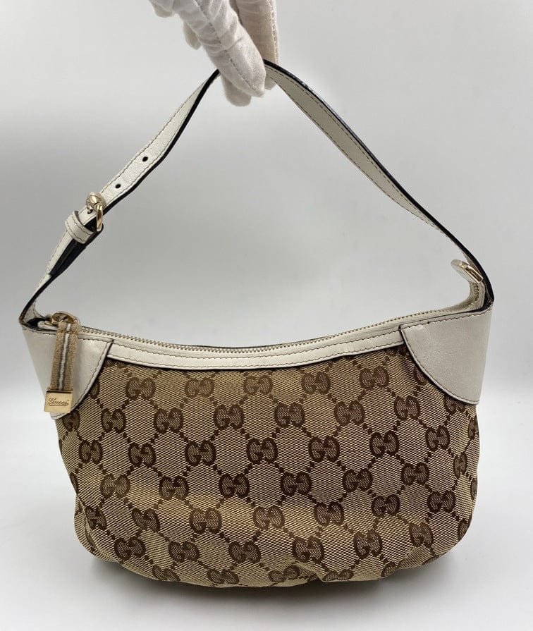 Gucci   Logo Canvas Shoulder Bag