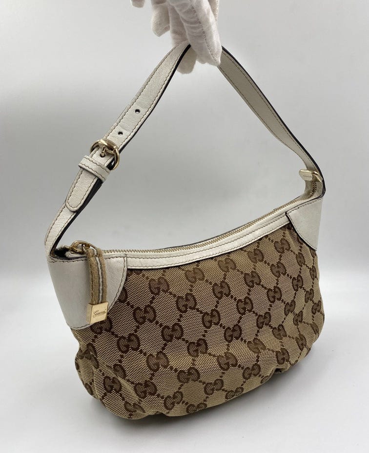 Gucci   Logo Canvas Shoulder Bag