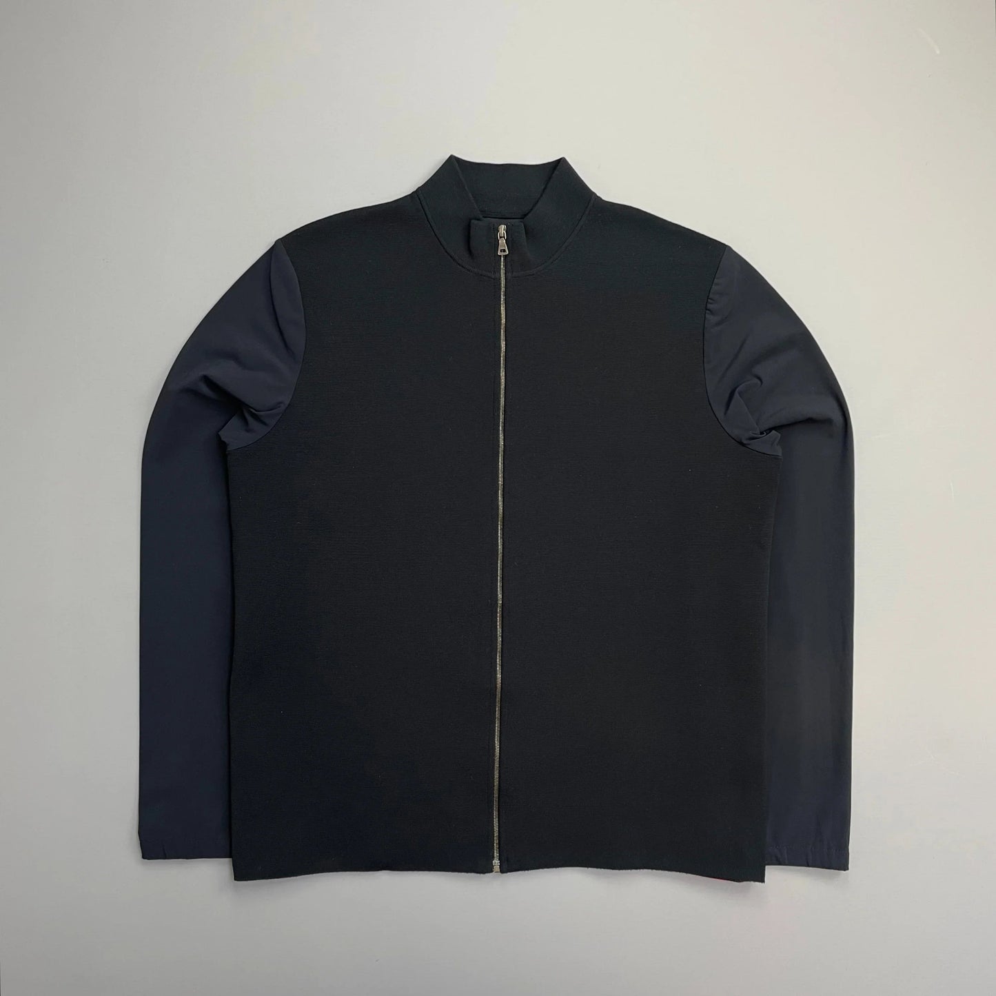 Prada Sport Navy SS00 Lightweight Zip-Through Nylon Panelled Jacket