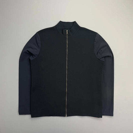 Prada Sport Navy SS00 Lightweight Zip-Through Nylon Panelled Jacket