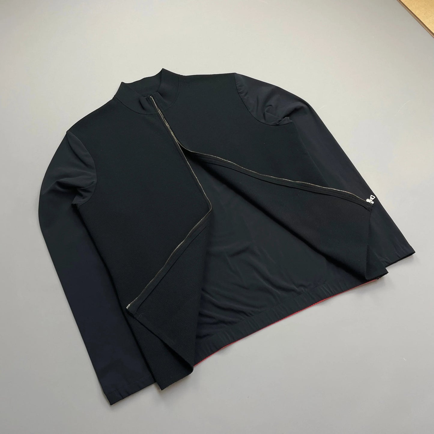 Prada Sport Navy SS00 Lightweight Zip-Through Nylon Panelled Jacket
