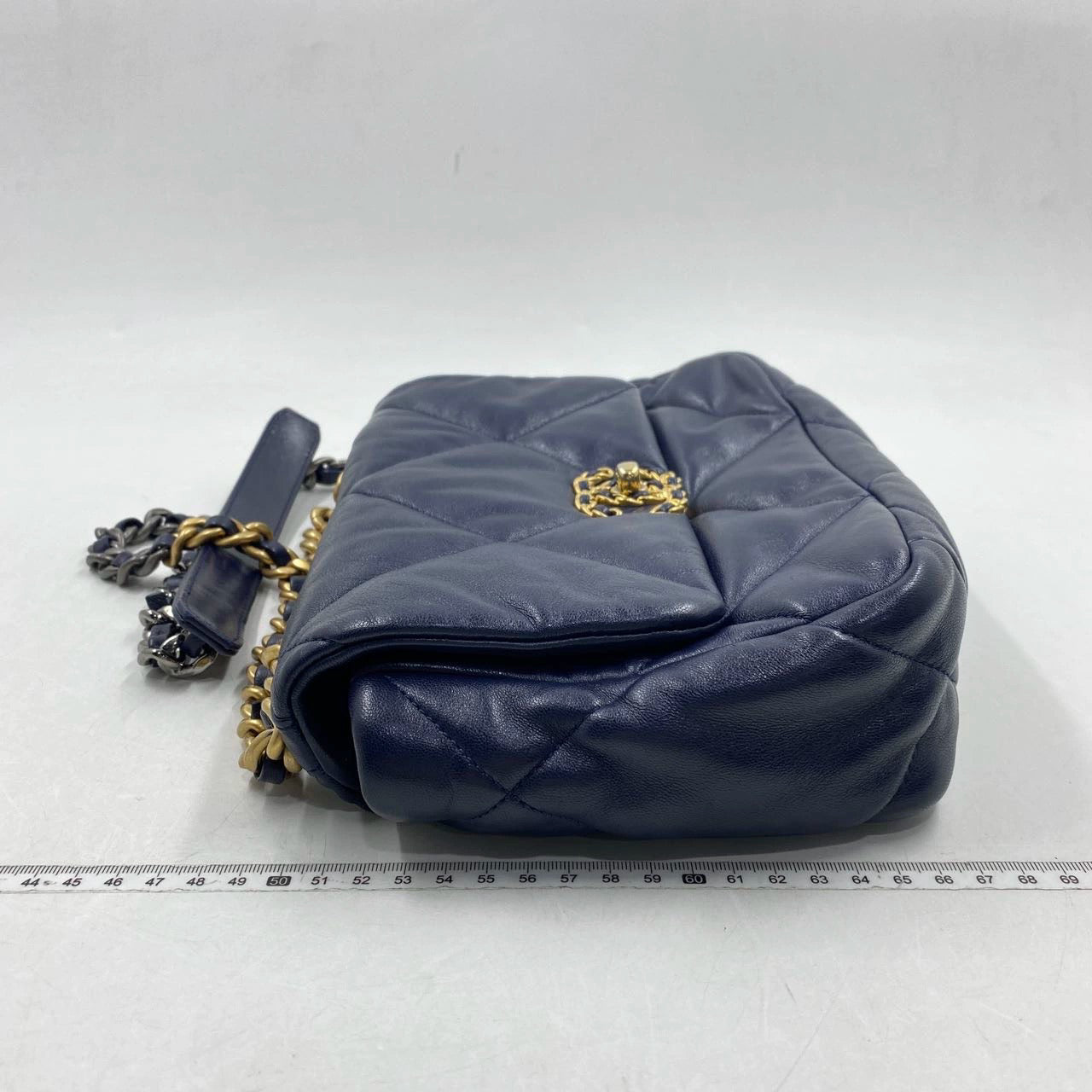 Chanel 19 Bag Small Navy Gold Hardware Chain Crossbody Bag