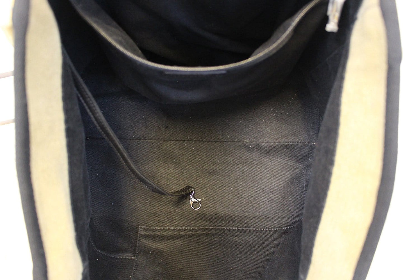 CHANEL Beige Denim Deauville Large Shopping Tote Bag