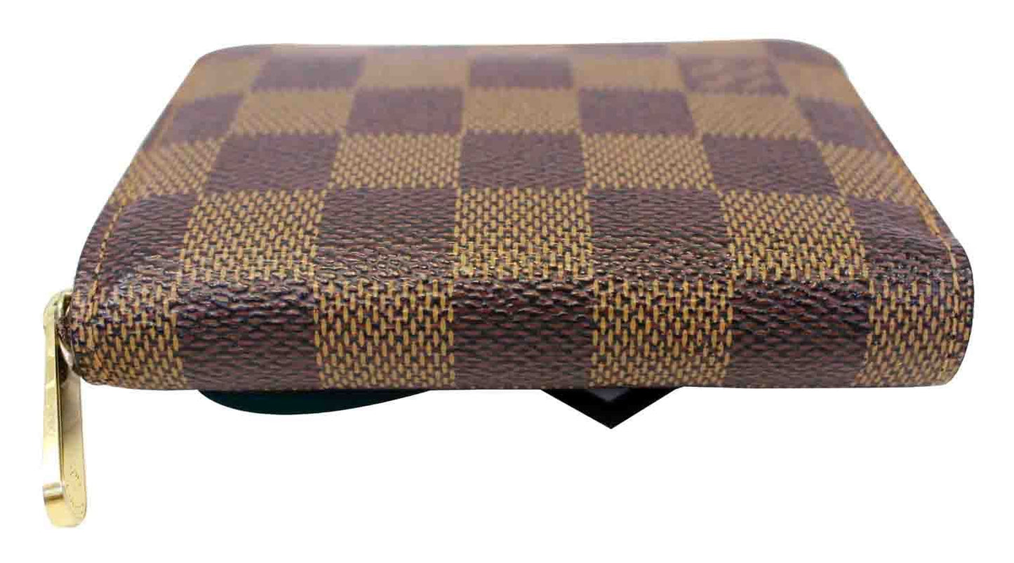LOUIS VUITTON Damier Ebene Zippy Coin Purse Brown