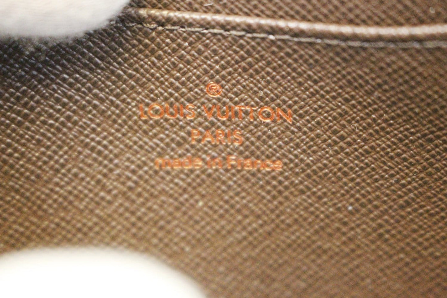 LOUIS VUITTON Damier Ebene Zippy Coin Purse Brown