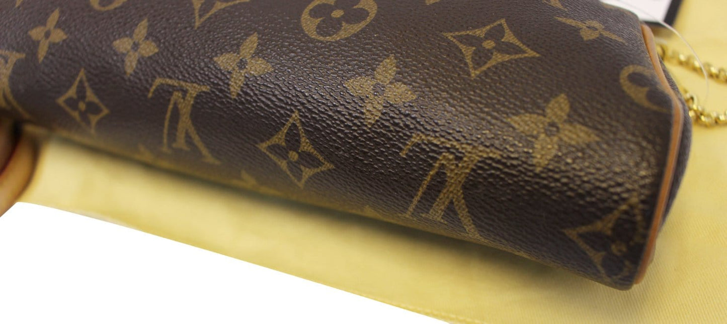 LOUIS VUITTON Monogram Pochette Eva Clutch Crossbody Bag