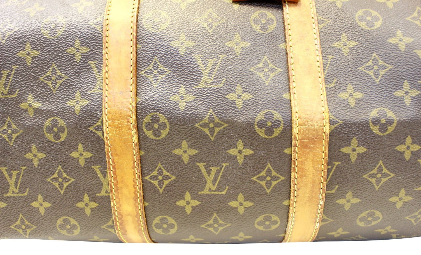 LOUIS VUITTON Monogram Canvas Keepall 55 Boston Bag