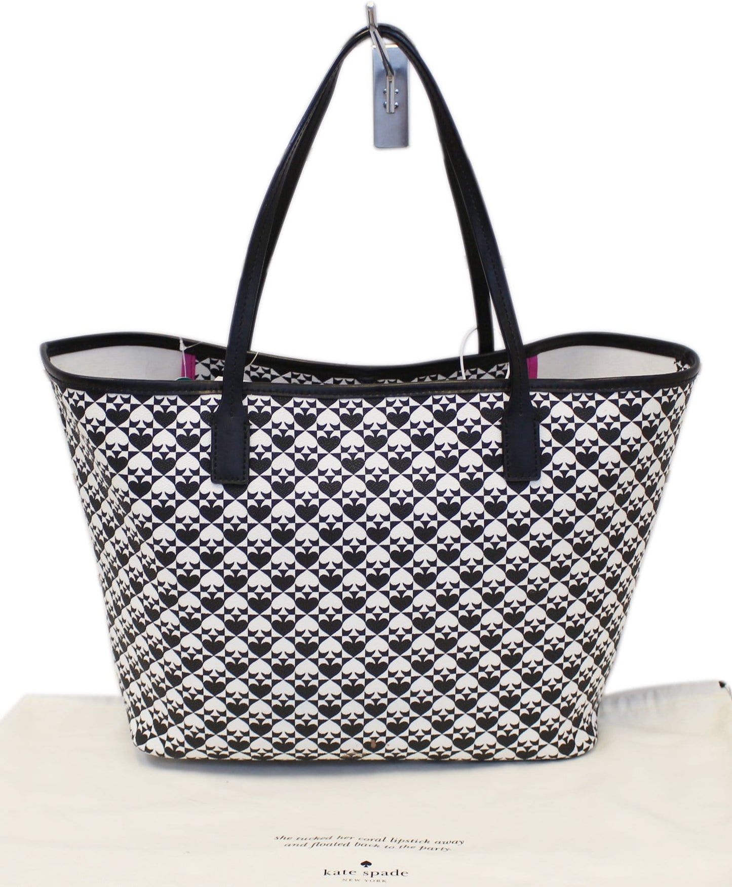 KATE SPADE Penn Place Black/White Tote Shoulder Bag