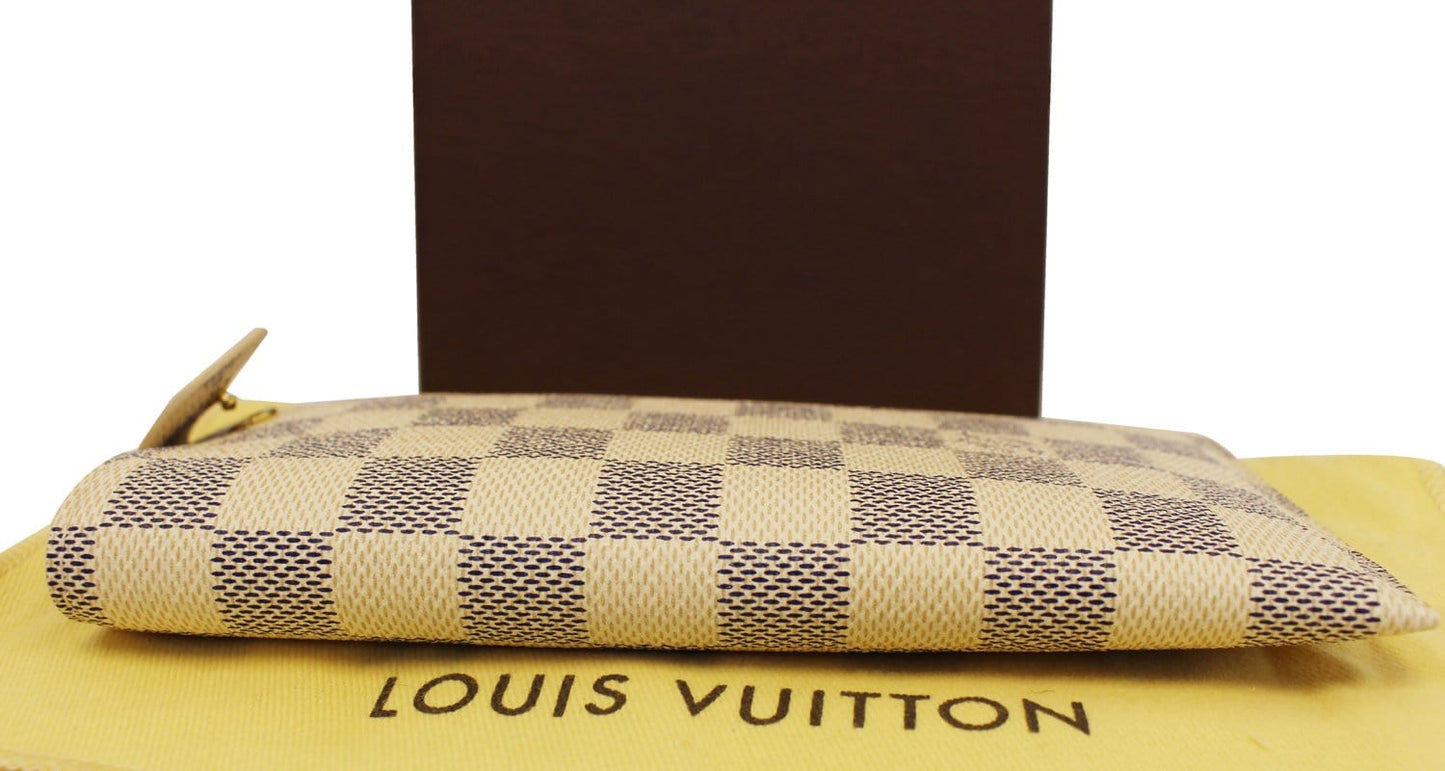 LOUIS VUITTON  Damier Azur Etui Lunettes MM Glasses Case