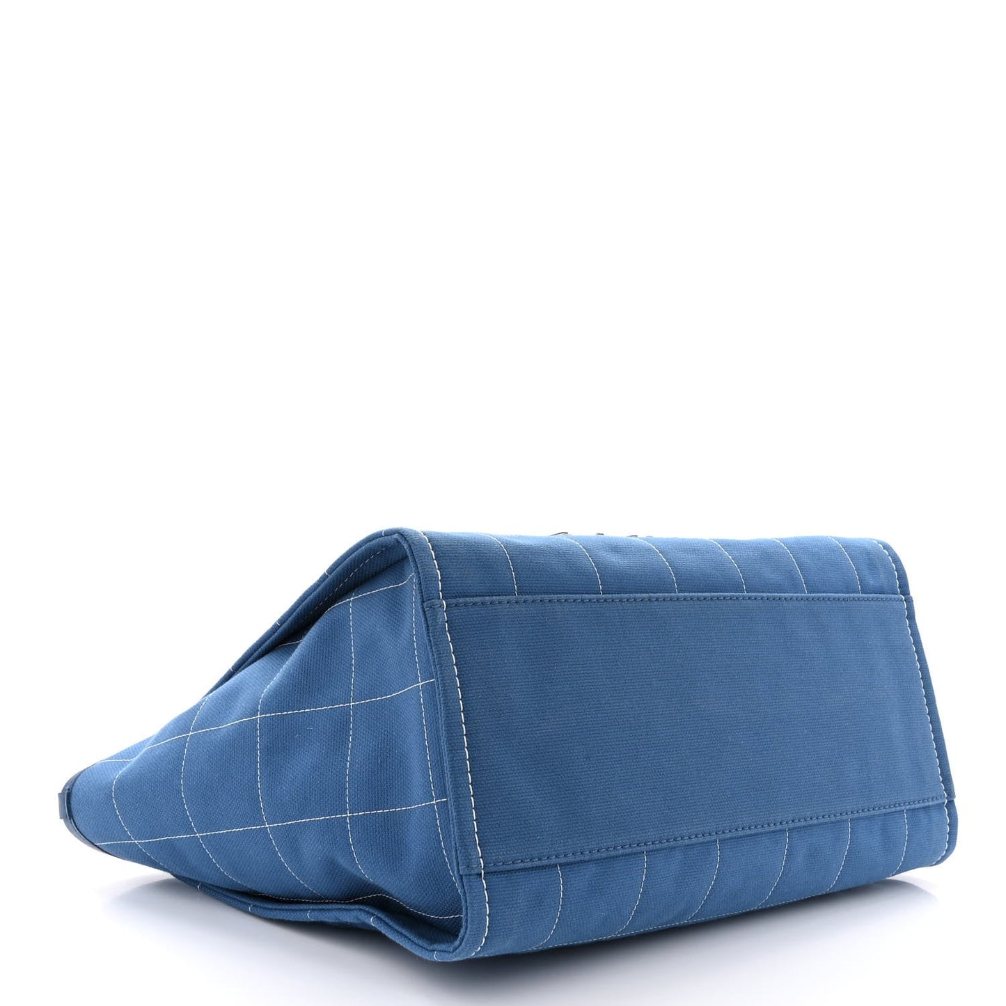 Chanel Deauville Tote Bag in Blue Canvas from the 2023 Cruise Collection