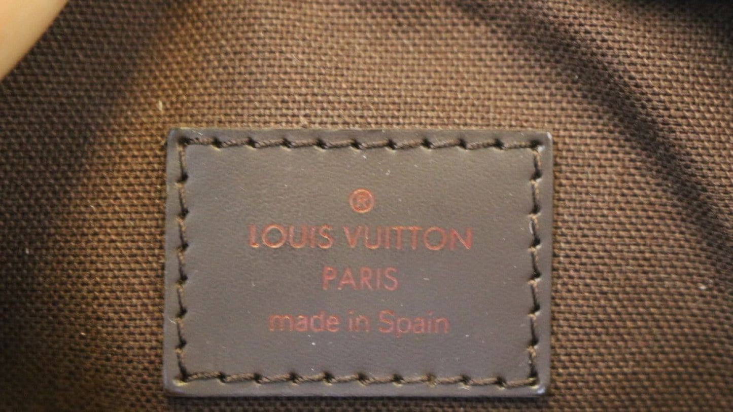 LOUIS VUITTON Damier Ebene Geronimos Brown Hip Bag