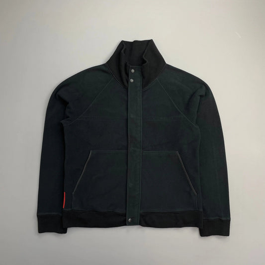 Prada Sport Black 2007 Technical Wool Fleece Jacket
