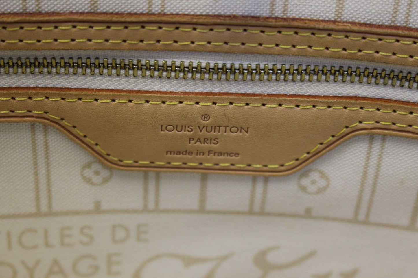 LOUIS VUITTON Damier Azur Neverfull MM Tote Bag