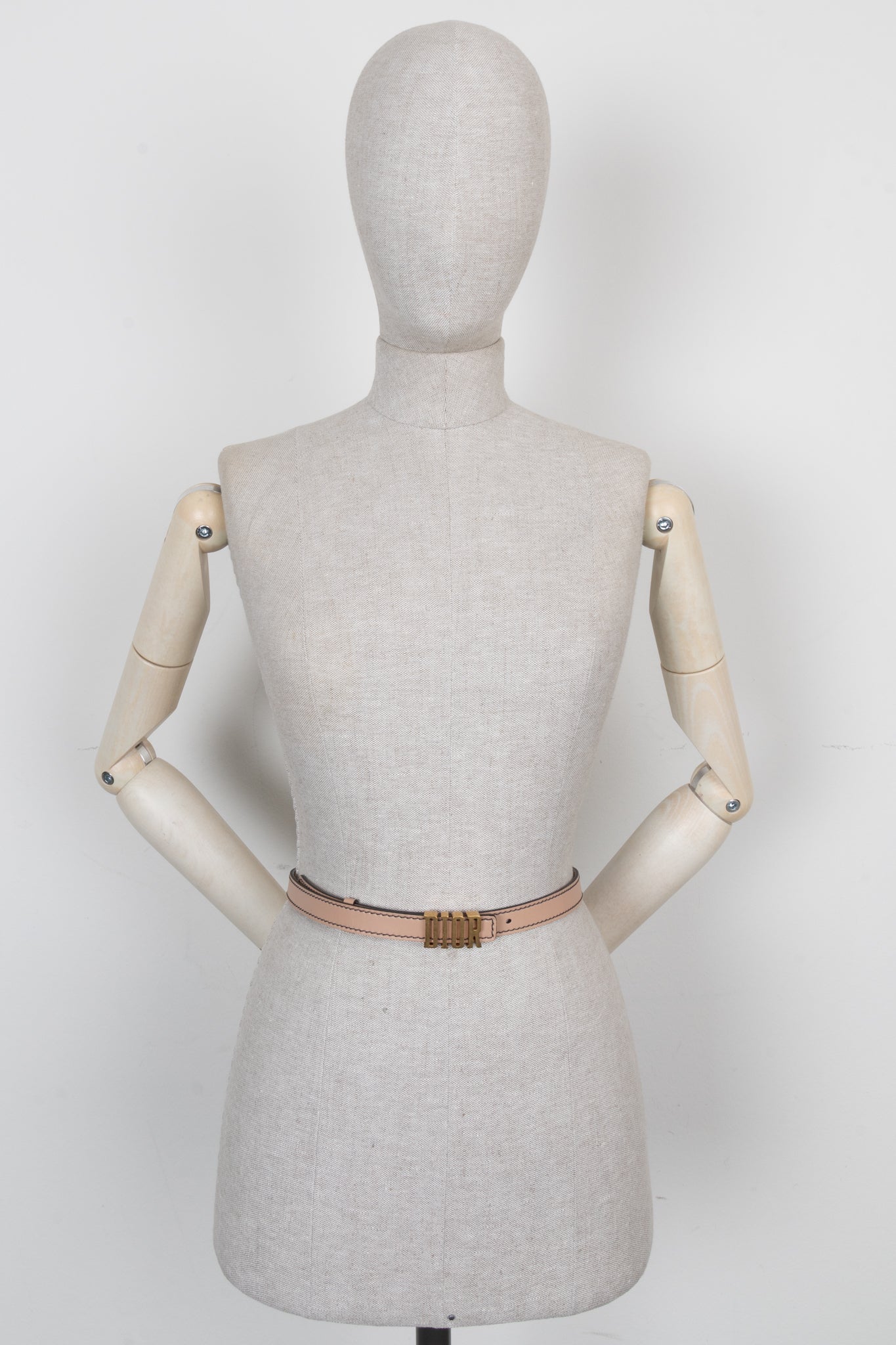 CHRISTIAN DIOR 3D Logo Belt Rose