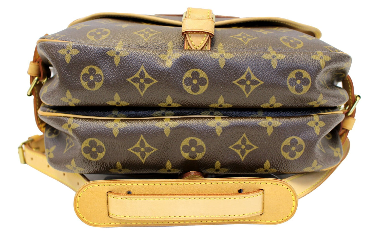 LOUIS VUITTON Shoulder Bag Monogram Canvas Saumur 30