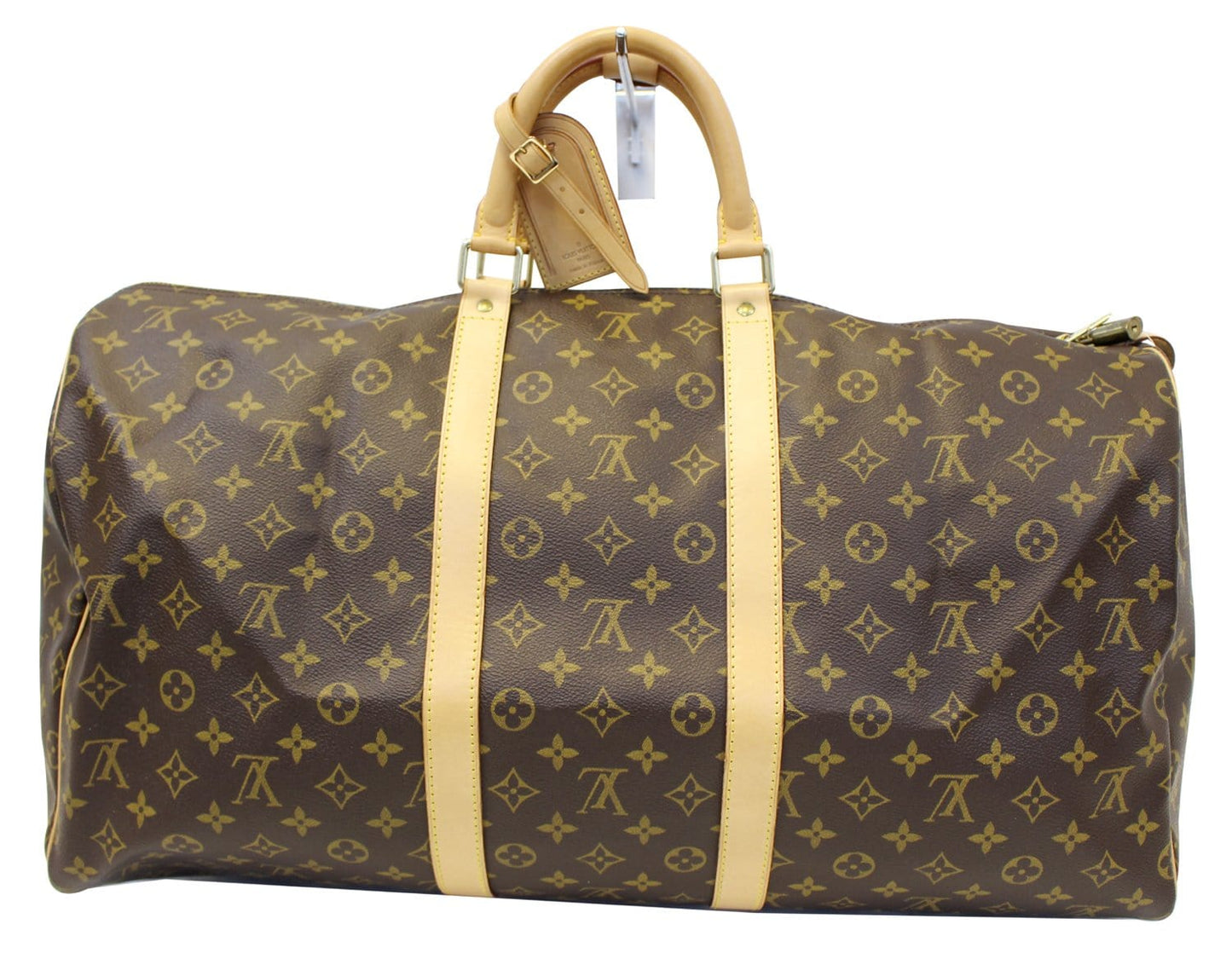 LOUIS VUITTON Monogram Canvas Keepall 55 Boston Bag