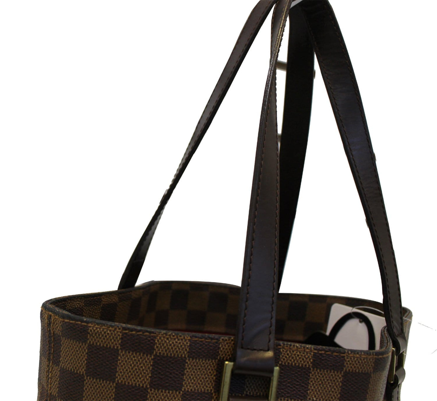 LOUIS VUITTON Cabas Mezzo Damier Ebene  Brown Tote Bag