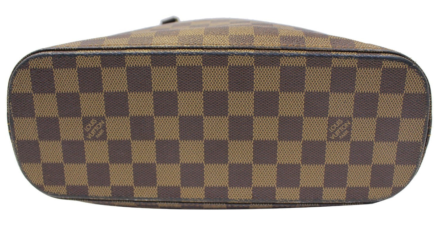 LOUIS VUITTON Cabas Mezzo Damier Ebene  Brown Tote Bag
