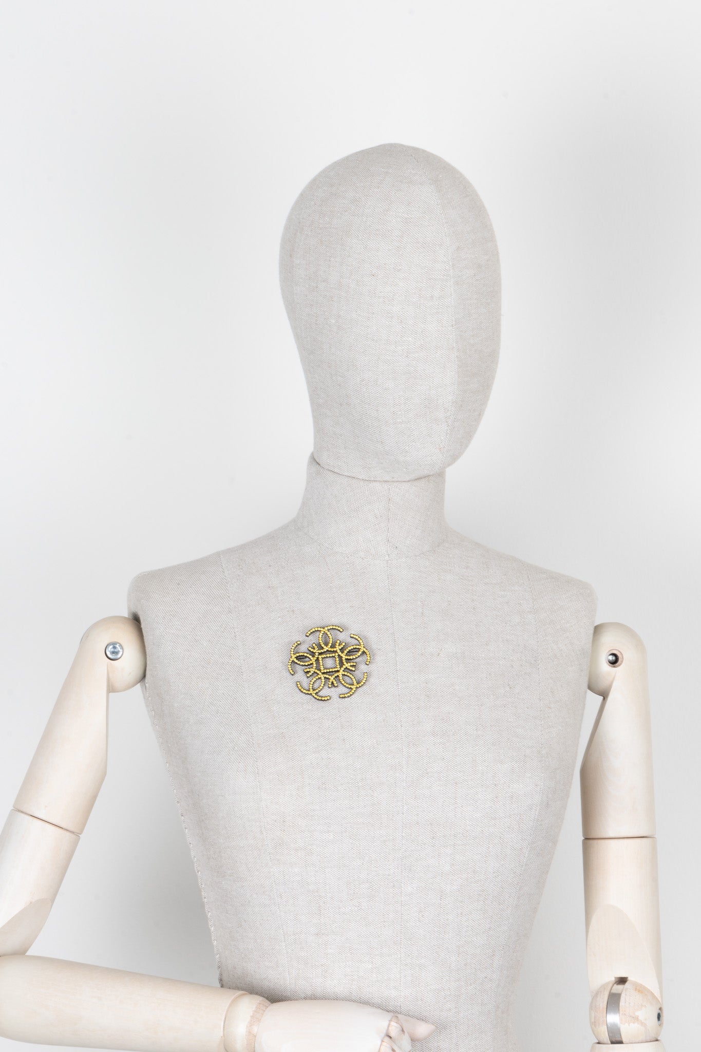 CHANEL 2017 CC Brooch Yellow