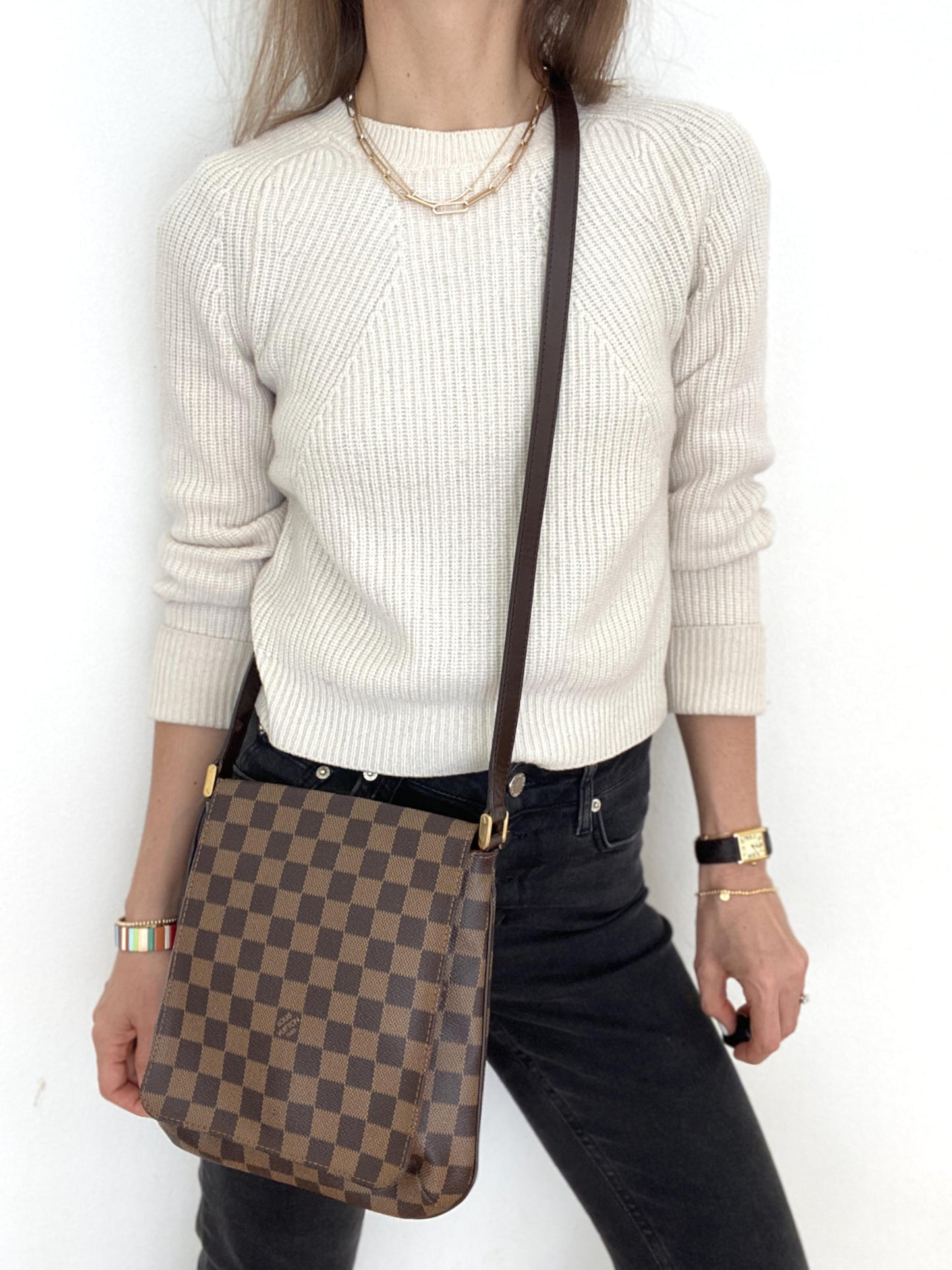 LOUIS VUITTON Damier Canvas M tte Salsa Bag - VINTAGE