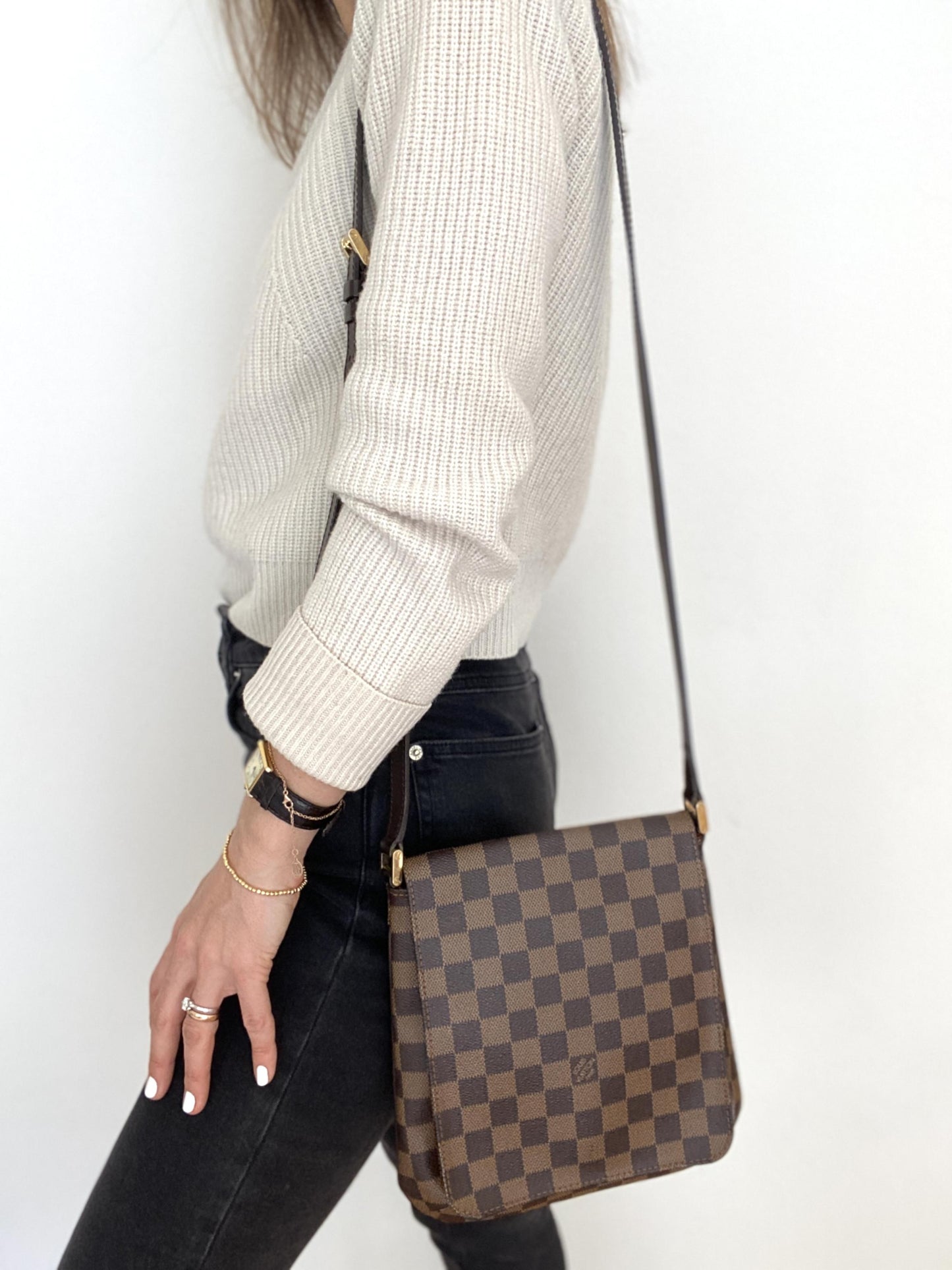 LOUIS VUITTON Damier Canvas M tte Salsa Bag - VINTAGE