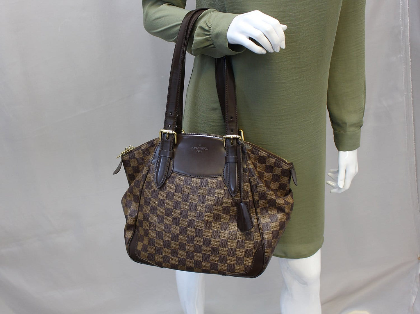 LOUIS VUITTON Shoulder Bag  Damier Ebene Verona MM