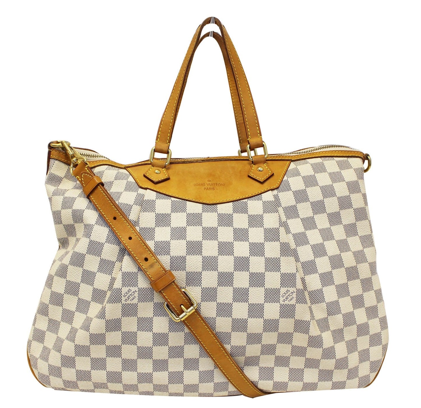LOUIS VUITTON  Damier Azur Siracusa GM Shoulder Handbag