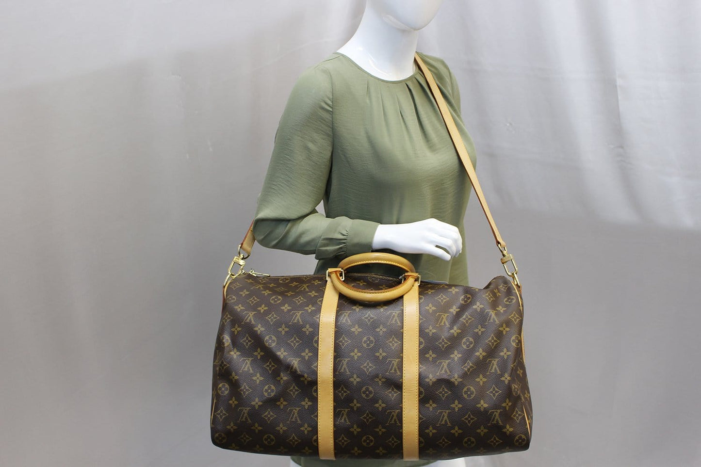 LOUIS VUITTON Travel Bag Monogram Keepall 50 Bandouliere