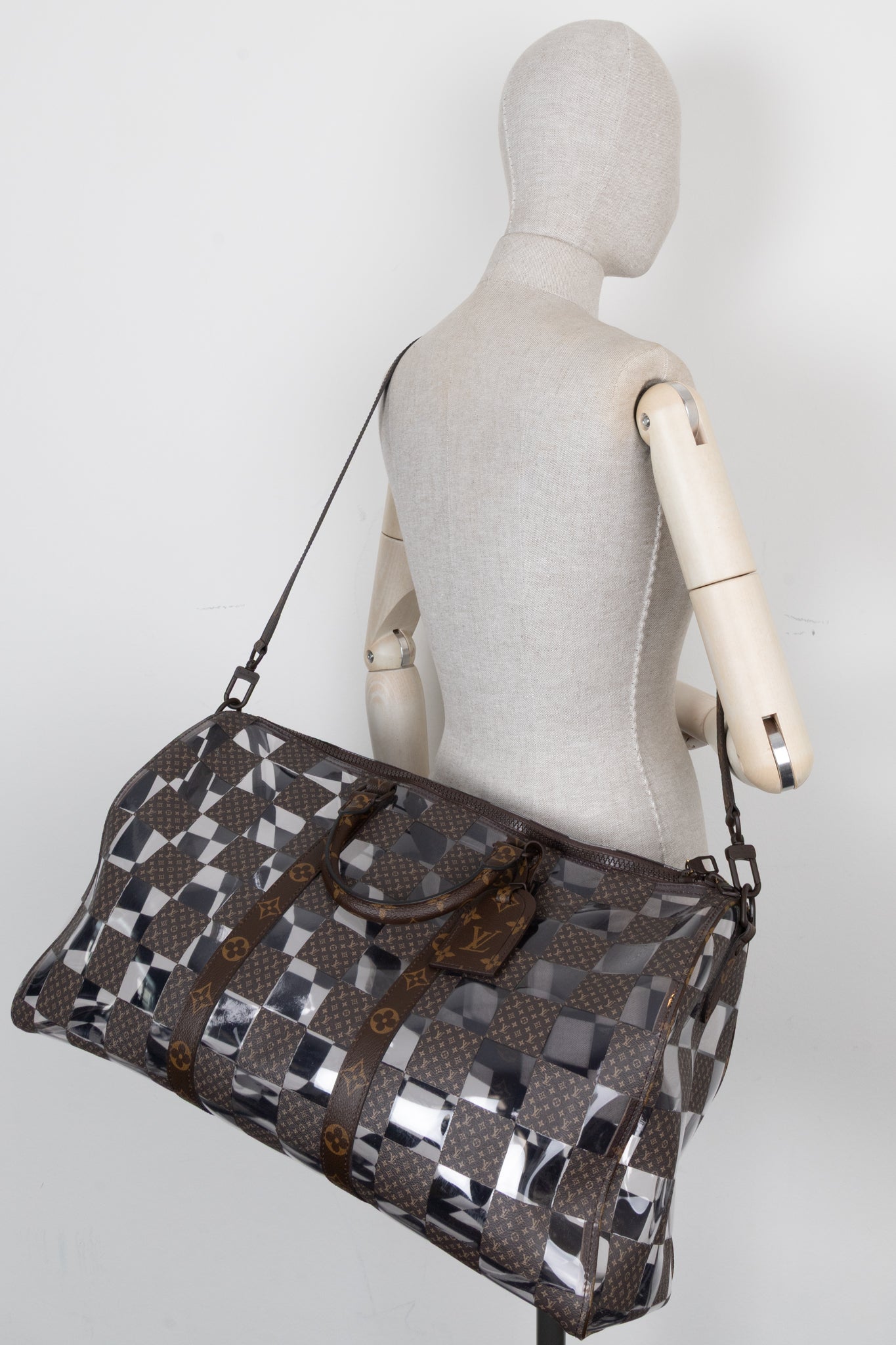 LOUIS VUITTON Chess Keepall 50 Bandouliere