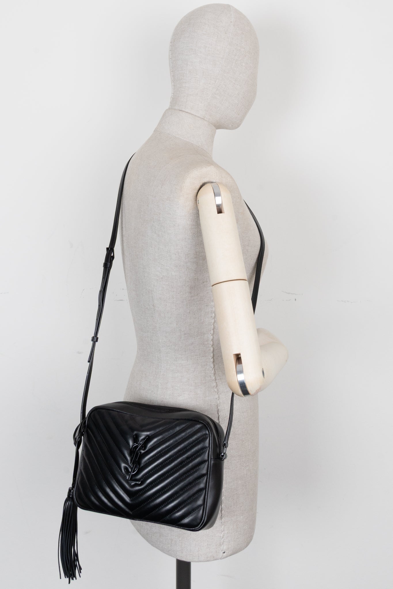 SAINT LAURENT Lou Camera Bag Black