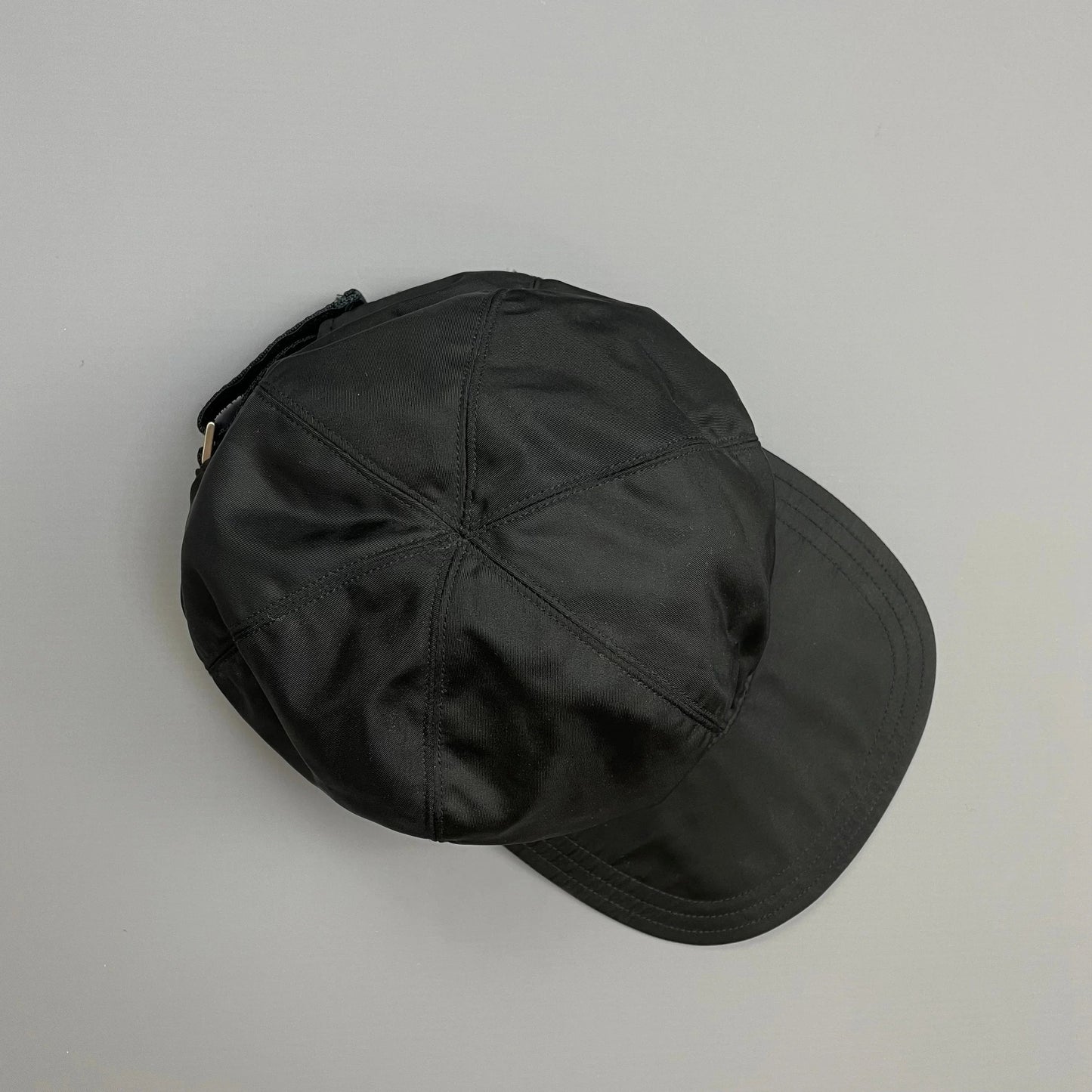 Prada Sport Black 90s/00s Nylon Baseball Cap