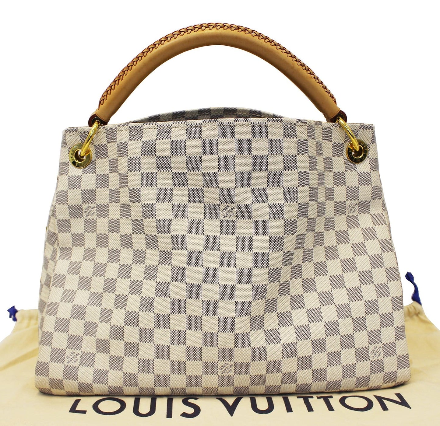 LOUIS VUITTON Artsy MM Damier Azur Shoulder Handbag