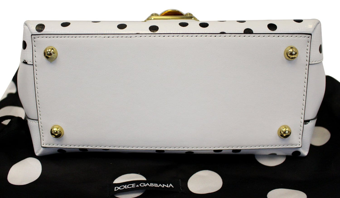 DOLCE & GABBANA Lucia Polka Dot Shoulder Crossbody Bag