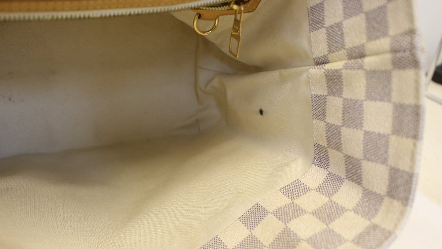 LOUIS VUITTON Damier Azur Canvas Cabas PM Beach Bag Limited