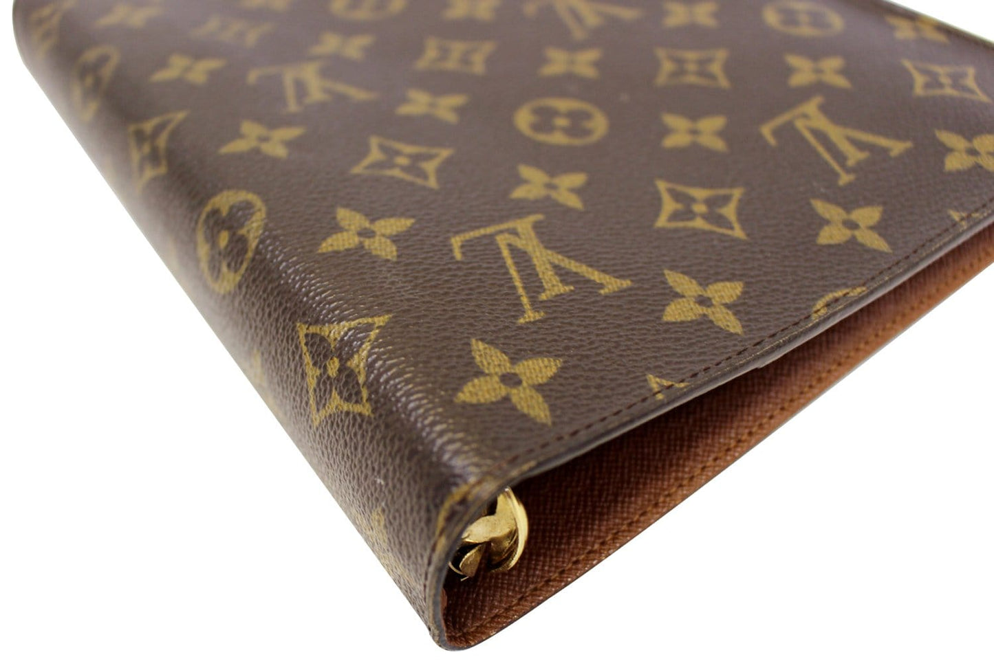 LOUIS VUITTON Monogram Canvas Brown Agenda GM Day Planner Cover