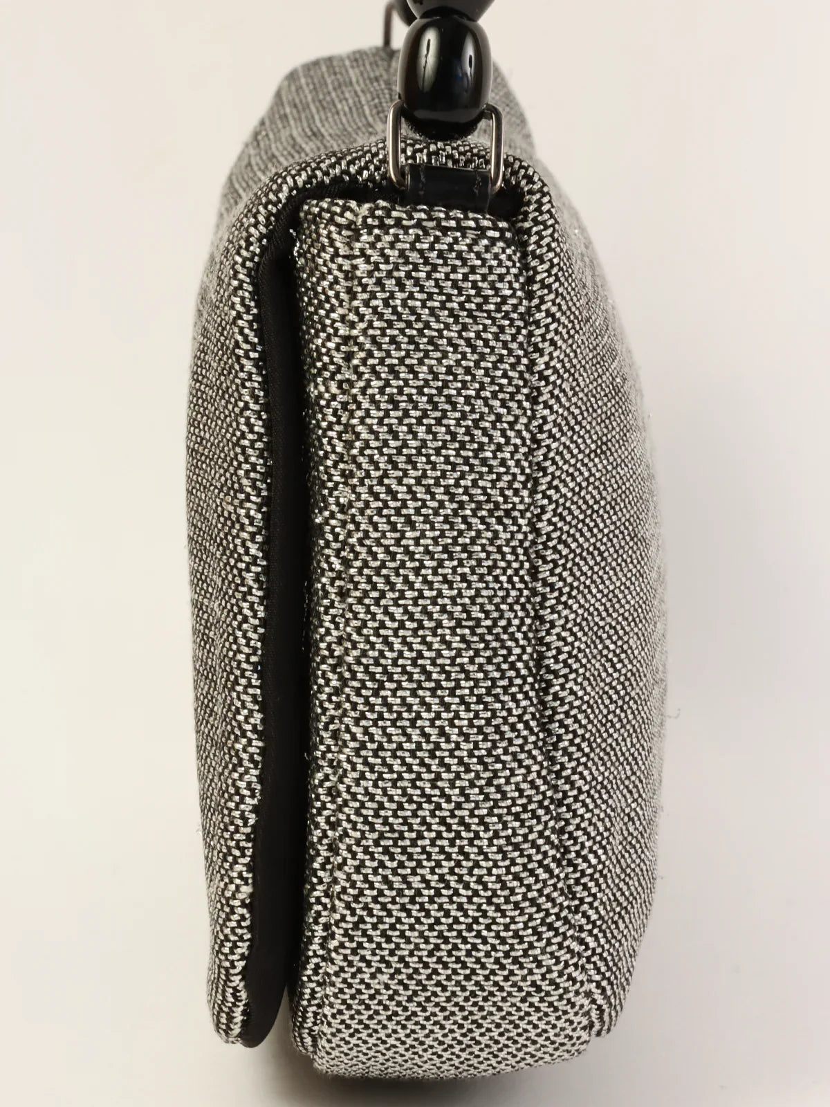 DIOR Logo Shoulder Bag Silver/Black