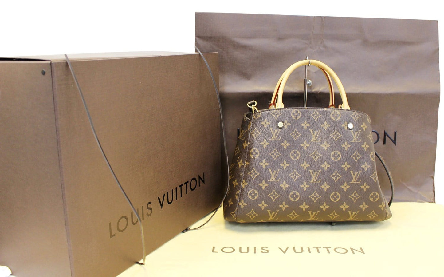 LOUIS VUITTON Shoulder Handbag Monogram Montaigne MM