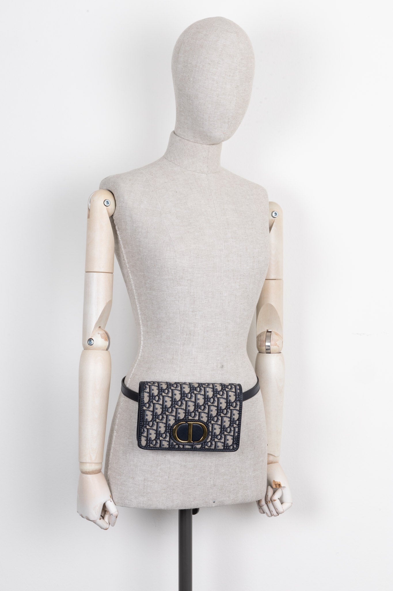 CHRISTIAN DIOR 30 Montaigne Pochette 2-EN-1 Canvas Oblique