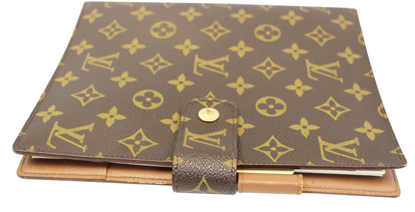 LOUIS VUITTON Monogram Canvas Brown Agenda GM Day Planner Cover