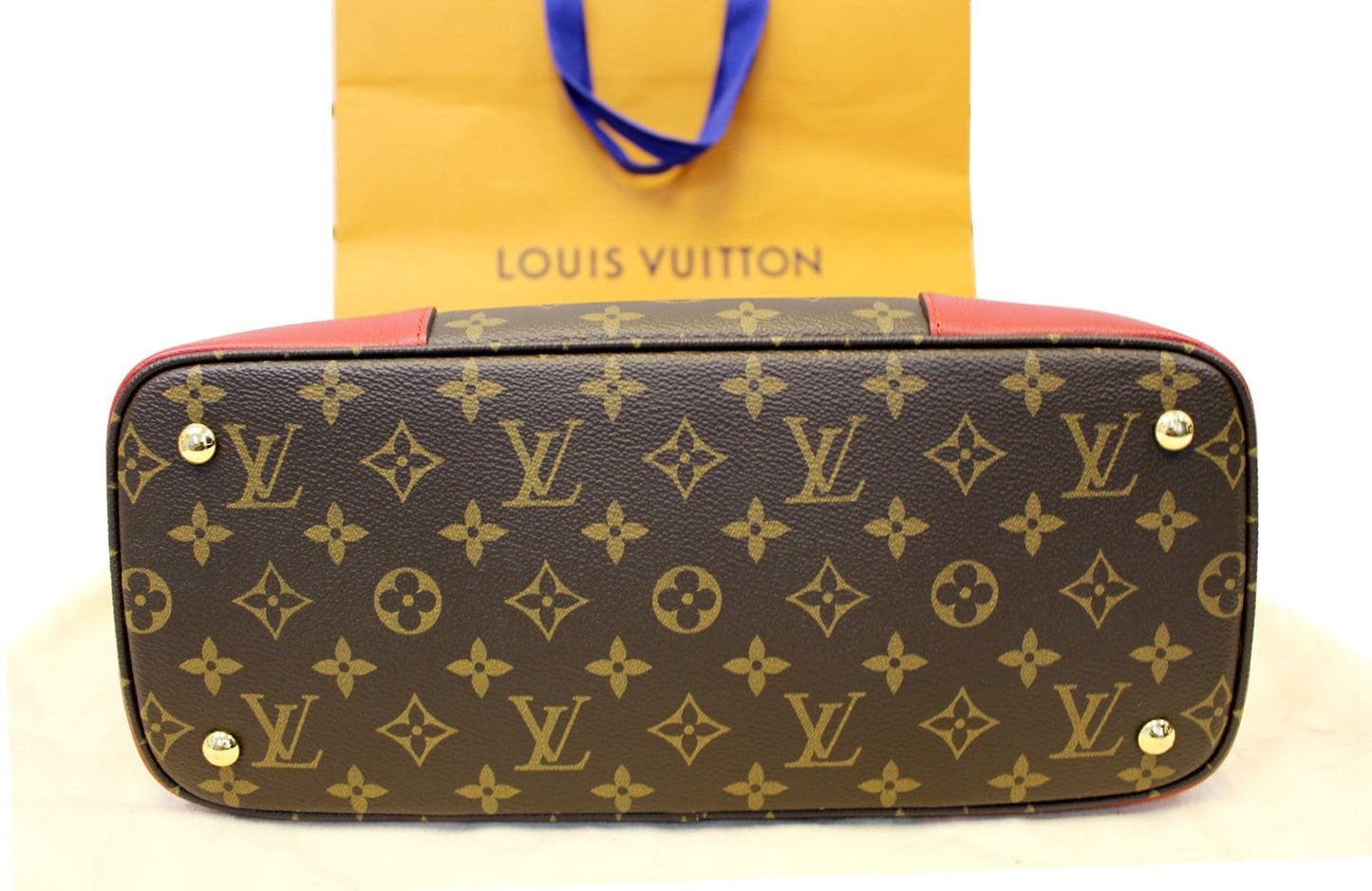 LOUIS VUITTON Cherry Monogram Canvas Flandrin Tote Shoulder Bag