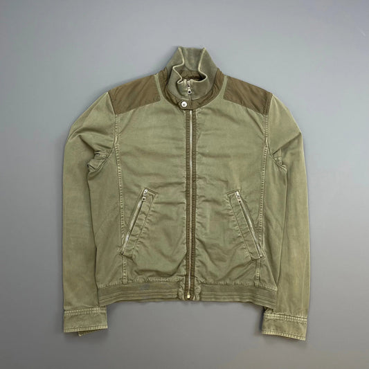 Prada Sport Khaki Green 00s Military Style Cotton Jacket