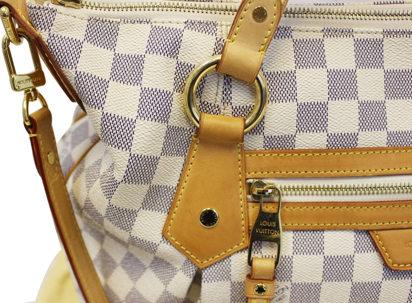 LOUIS VUITTON Evora GM Damier Azur Tote Shoulder Bag