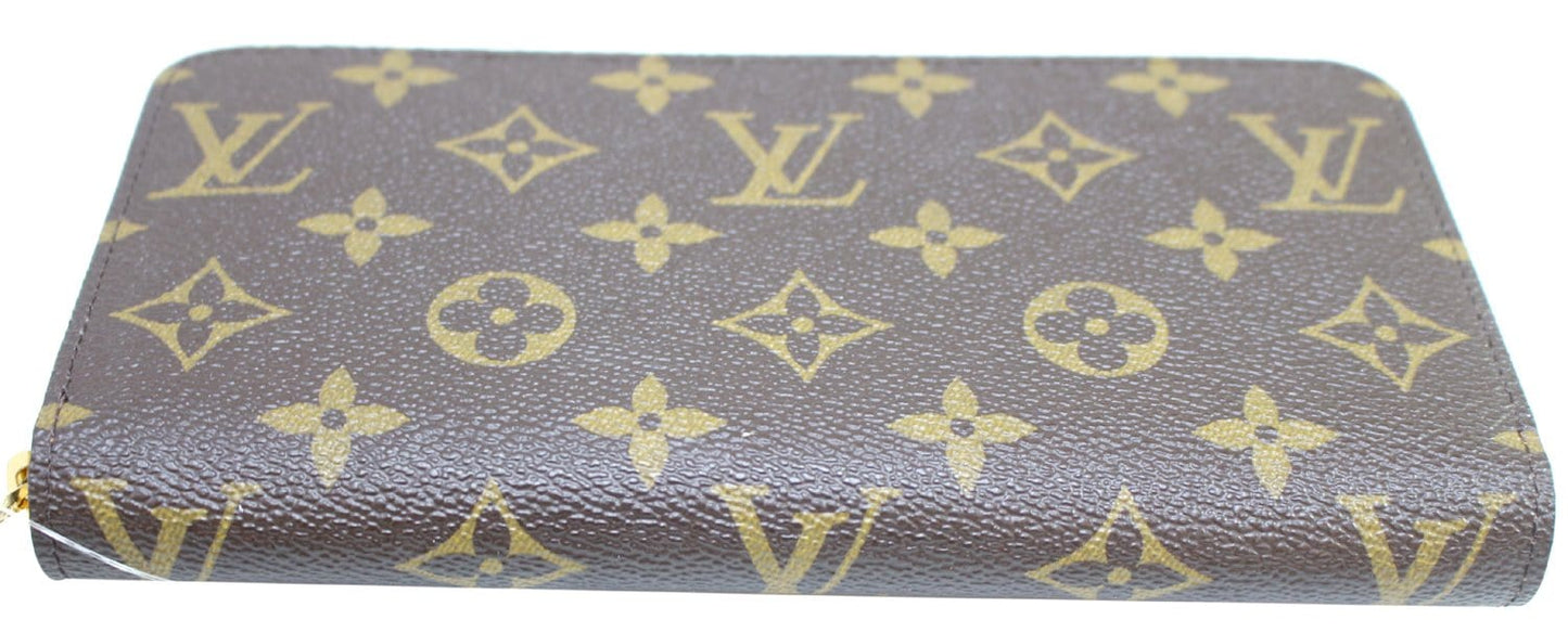 LOUIS VUITTON Monogram Canvas Brown Porte Monnaie Zippy Wallet