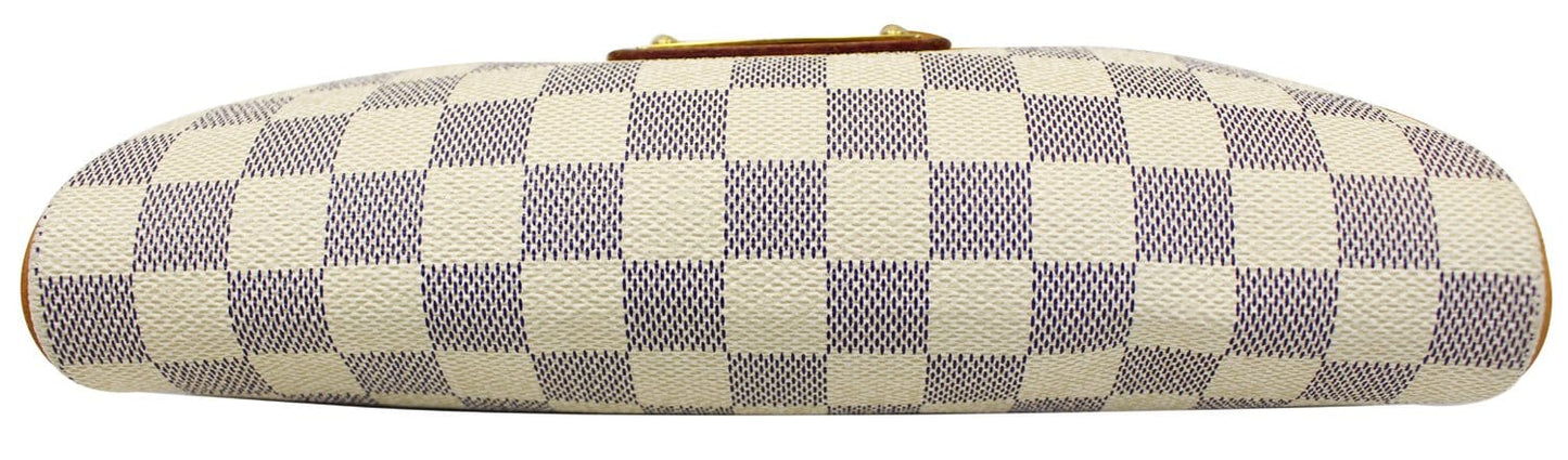LOUIS VUITTON Damier Azur Eva Clutch Crossbody Bag