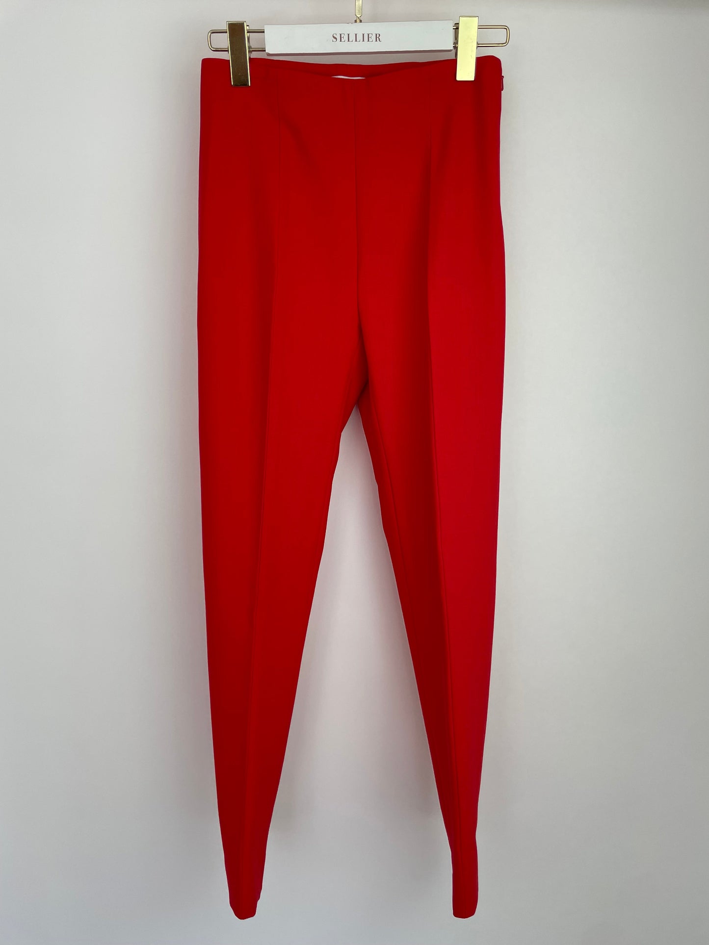 *CURRENT SEASON* Carolina Herrera Red Three Piece Tro rs, Jacket and Blo  Set Size US 0 (UK 4)