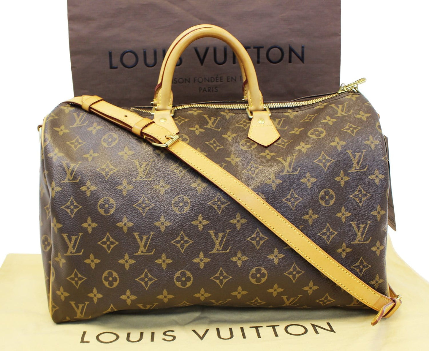 LOUIS VUITTON Boston Bag  Monogram Speedy 40 Bandouliere