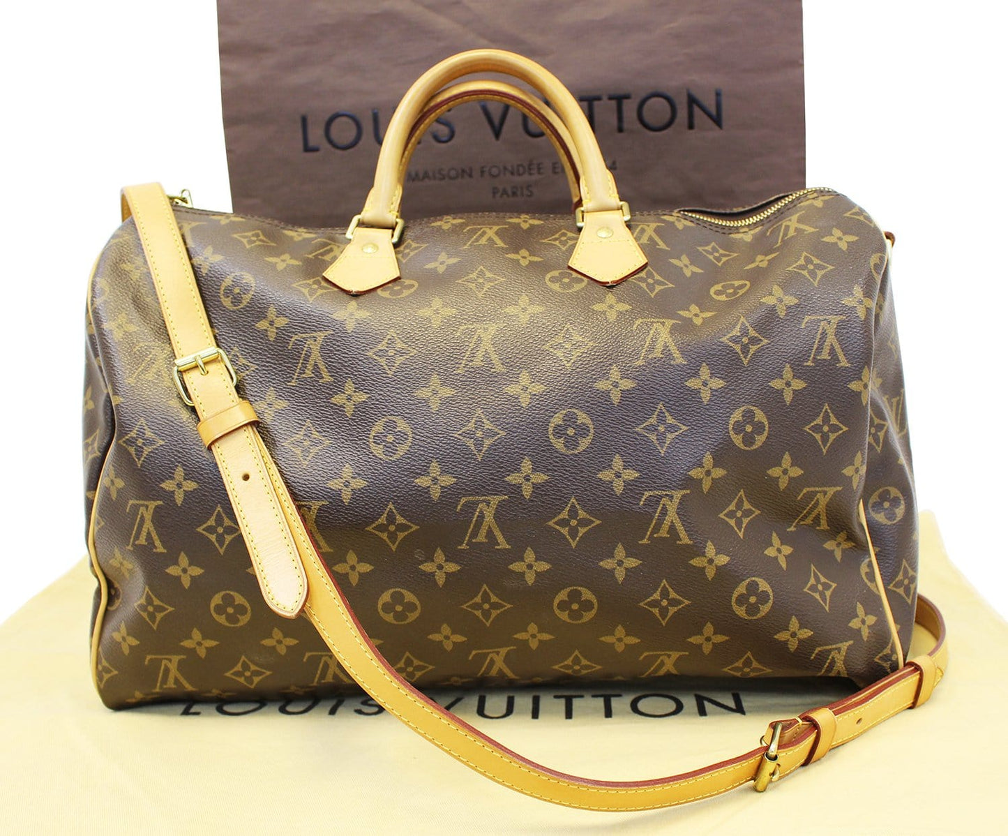 LOUIS VUITTON Boston Bag  Monogram Speedy 40 Bandouliere
