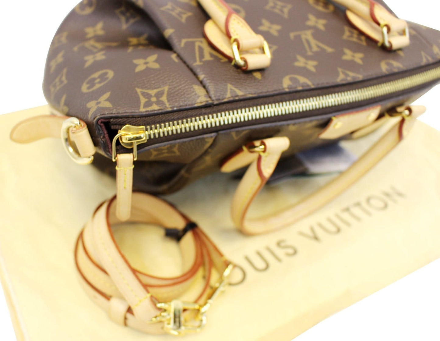 LOUIS VUITTON Monogram Canvas Brown Turenne PM Shoulder Bag