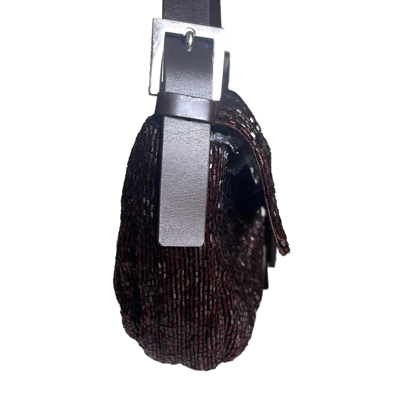 Fendi Baguette   Dark Chocolate Brown Glitter Beads